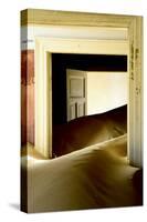 Abandoned House Full of Sand. Kolmanskop Ghost Town, Namib Desert Namibia, October 2013-Enrique Lopez-Tapia-Stretched Canvas