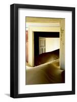 Abandoned House Full of Sand. Kolmanskop Ghost Town, Namib Desert Namibia, October 2013-Enrique Lopez-Tapia-Framed Photographic Print