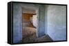 Abandoned House Full of Sand. Kolmanskop Ghost Town, Namib Desert Namibia, October 2013-Enrique Lopez-Tapia-Framed Stretched Canvas