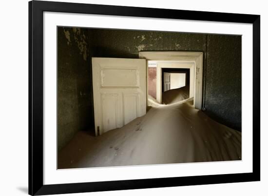 Abandoned House Full of Sand-Enrique Lopez-Tapia-Framed Photographic Print