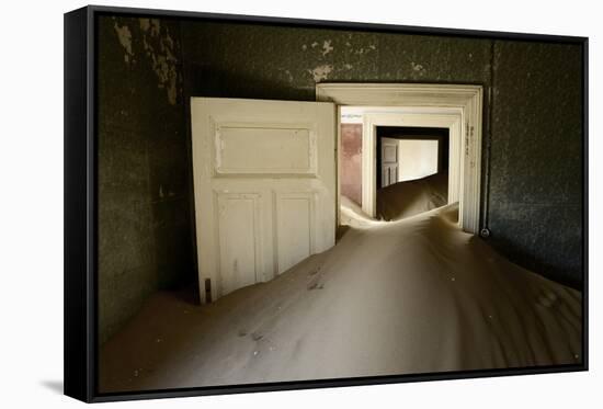 Abandoned House Full of Sand-Enrique Lopez-Tapia-Framed Stretched Canvas