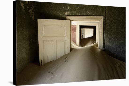 Abandoned House Full of Sand-Enrique Lopez-Tapia-Stretched Canvas