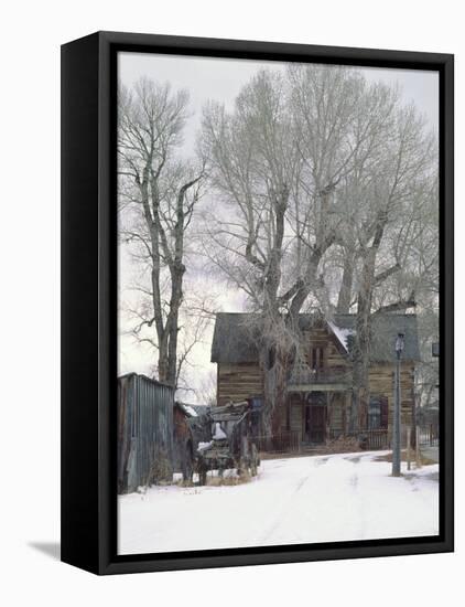 Abandoned House of Nevada City, Montana, USA-Charles Sleicher-Framed Stretched Canvas