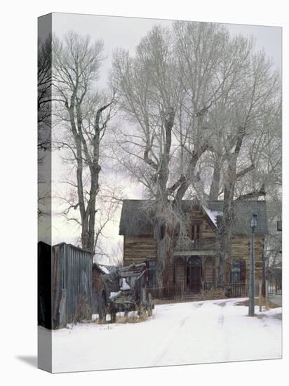 Abandoned House of Nevada City, Montana, USA-Charles Sleicher-Stretched Canvas