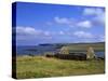 Abandoned House on the Shores of Hamna Voe, Northmavine, Shetland Islands, Scotland, UK-Patrick Dieudonne-Stretched Canvas