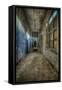 Abandoned Interior Corridor-Nathan Wright-Framed Stretched Canvas