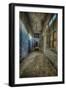 Abandoned Interior Corridor-Nathan Wright-Framed Photographic Print