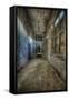 Abandoned Interior Corridor-Nathan Wright-Framed Stretched Canvas