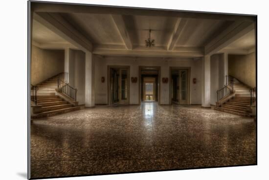 Abandoned Interior Hallway-Nathan Wright-Mounted Photographic Print