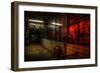 Abandoned Interior with Dials-Nathan Wright-Framed Photographic Print