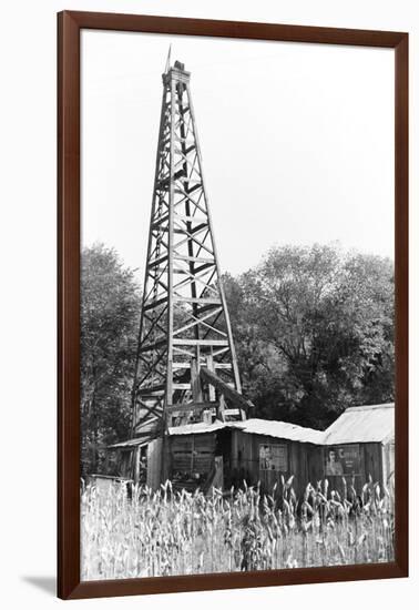 Abandoned Oil Derrick-Marion Post Wolcott-Framed Photographic Print