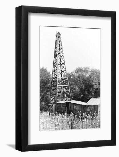 Abandoned Oil Derrick-Marion Post Wolcott-Framed Photographic Print