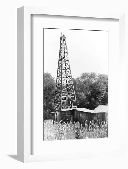 Abandoned Oil Derrick-Marion Post Wolcott-Framed Photographic Print