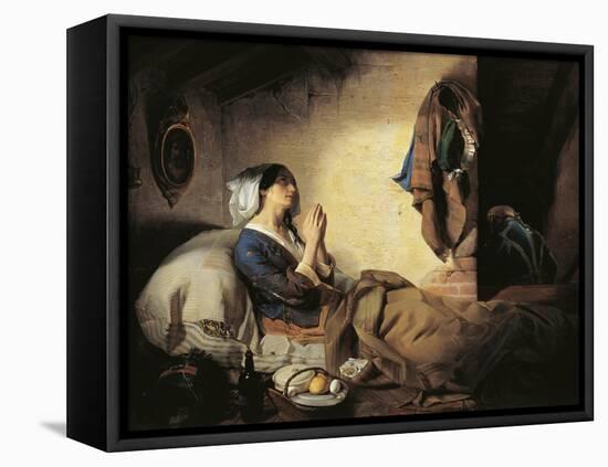 Abandoned or Fallen Woman, 1844-Giuseppe Molteni-Framed Stretched Canvas