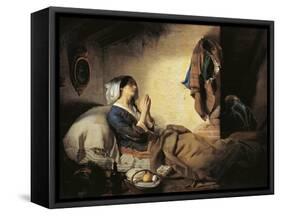 Abandoned or Fallen Woman, 1844-Giuseppe Molteni-Framed Stretched Canvas