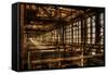 Abandoned Power Plant Interior-Nathan Wright-Framed Stretched Canvas