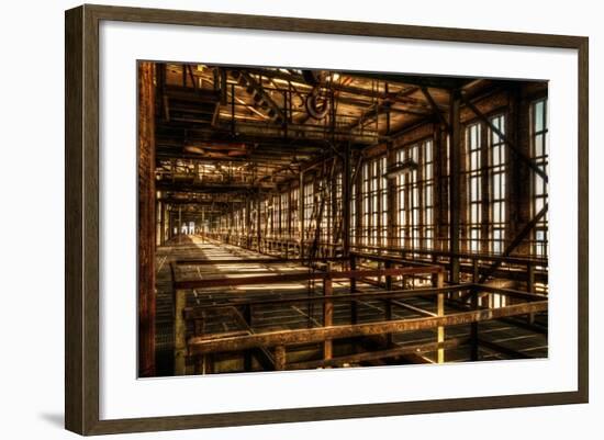 Abandoned Power Plant Interior-Nathan Wright-Framed Photographic Print