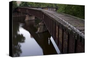 Abandoned Railroad Bridge at Nicollet Island-jrferrermn-Stretched Canvas