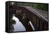 Abandoned Railroad Bridge at Nicollet Island-jrferrermn-Framed Stretched Canvas