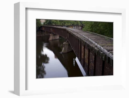 Abandoned Railroad Bridge at Nicollet Island-jrferrermn-Framed Photographic Print