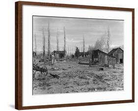 Abandoned Ranch in Owens Valley-W.I. Hutchinson-Framed Photographic Print