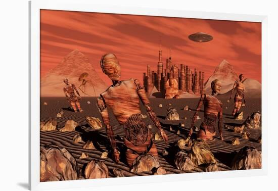 Abandoned Relics from an Advanced Martian Civilization-null-Framed Art Print