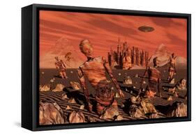 Abandoned Relics from an Advanced Martian Civilization-null-Framed Stretched Canvas