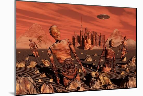 Abandoned Relics from an Advanced Martian Civilization-null-Mounted Premium Giclee Print