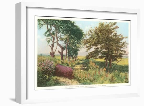 Abandoned Road, Nantucket, Massachusetts-null-Framed Art Print