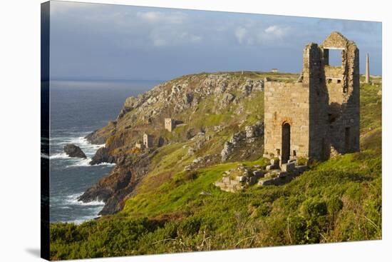 Abandoned Tin Mine Near Botallack-Miles Ertman-Stretched Canvas