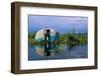 Abandoned Trailer on Flooded Field-null-Framed Photographic Print