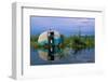 Abandoned Trailer on Flooded Field-null-Framed Photographic Print