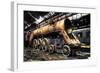 Abandoned Train Depot-null-Framed Art Print