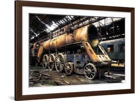 Abandoned Train Depot-null-Framed Art Print