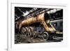 Abandoned Train Depot-null-Framed Art Print