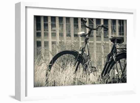 Abandoned Vintage Bicycle-Sheila Haddad-Framed Photographic Print