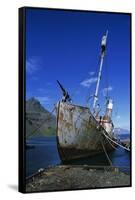 Abandoned Whaling Ship-Paul Souders-Framed Stretched Canvas