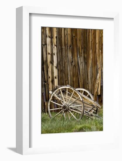 Abandoned wooden wagon, Bodie State Historic Park, California-Adam Jones-Framed Photographic Print