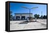 Abandonend Petrol Station Along Route Two Through Nebraska, United States of America, North America-Michael Runkel-Framed Stretched Canvas