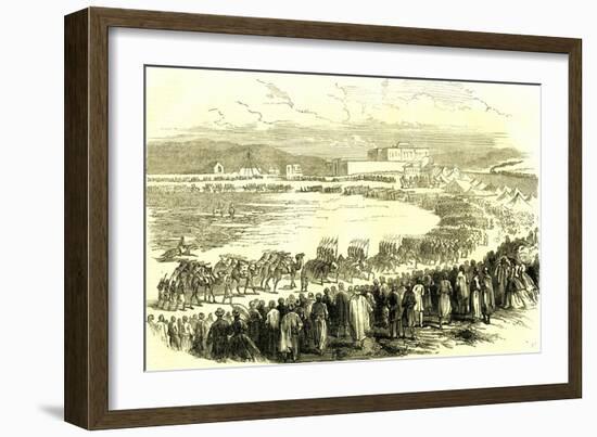 Abassieh Egypt Troops 1866-null-Framed Giclee Print