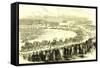 Abassieh Egypt Troops 1866-null-Framed Stretched Canvas