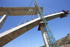 Railway Bridge under Construction-ABB Photo-Photographic Print