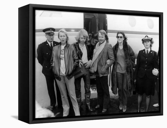 Abba at Airport-null-Framed Stretched Canvas