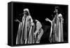 Abba Swedish Pop Group During Their Tour in Britain in Birmingham Anna and Frieda-null-Framed Stretched Canvas