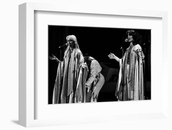 Abba Swedish Pop Group During Their Tour in Britain in Birmingham Anna and Frieda-null-Framed Photographic Print