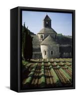 Abbaye De Senanque, Gordes, Vaucluse, Provence, France-Jean Brooks-Framed Stretched Canvas