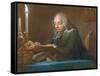 Abbe Jean-Jacques Huber, 1742-Maurice Quentin de La Tour-Framed Stretched Canvas