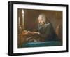 Abbe Jean-Jacques Huber, 1742-Maurice Quentin de La Tour-Framed Giclee Print