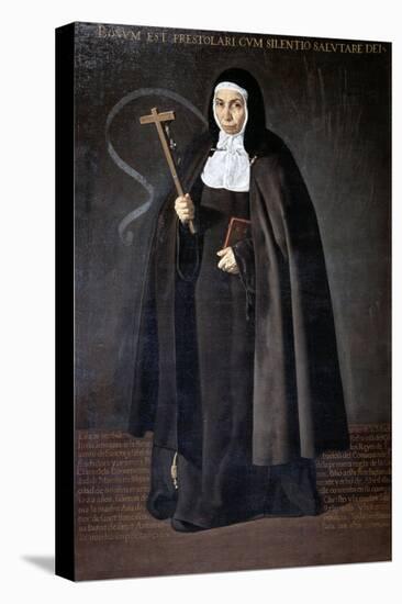 Abbess Jerónima De La Fuente, 1620-Diego Velazquez-Stretched Canvas