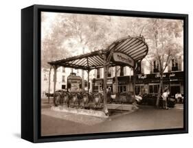 Abbesses Metro, Paris, France-Jon Arnold-Framed Stretched Canvas